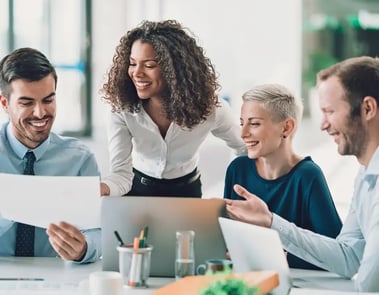 People working together at table