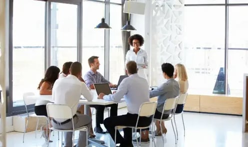 People sitting around a table