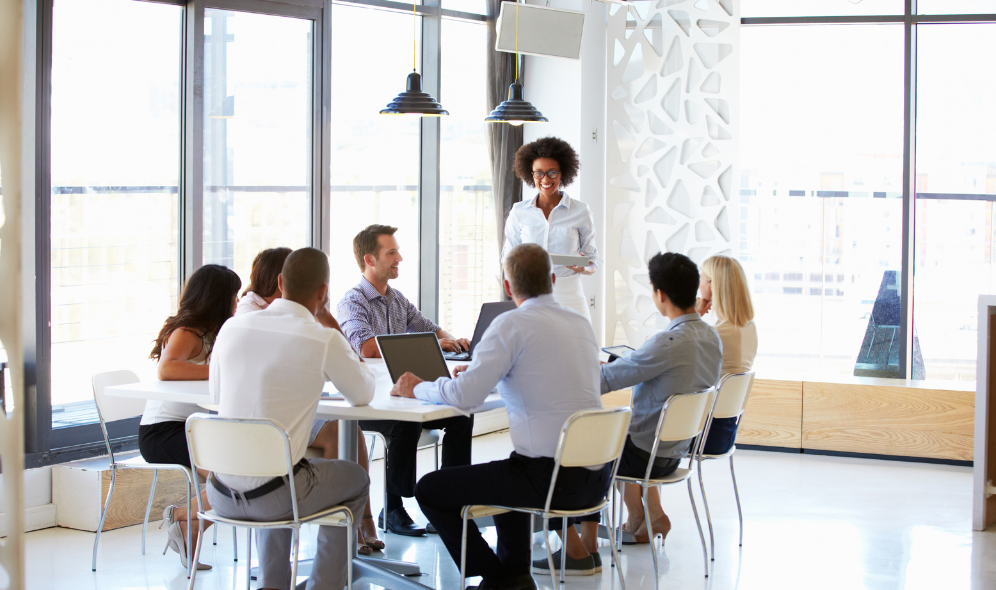 People sitting around a table